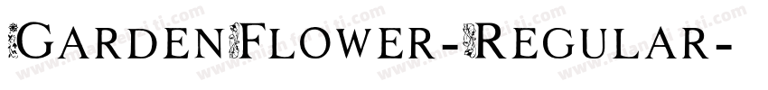 GardenFlower-Regular字体转换