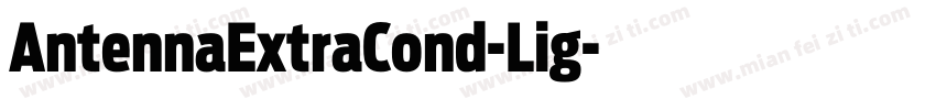 AntennaExtraCond-Lig字体转换