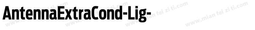 AntennaExtraCond-Lig字体转换