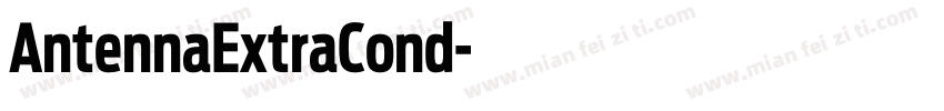 AntennaExtraCond字体转换