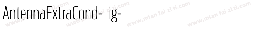 AntennaExtraCond-Lig字体转换