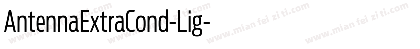 AntennaExtraCond-Lig字体转换