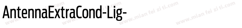 AntennaExtraCond-Lig字体转换