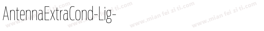 AntennaExtraCond-Lig字体转换