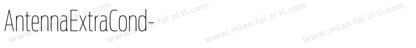AntennaExtraCond字体转换