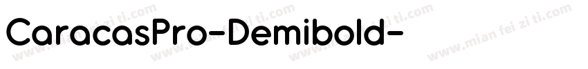 CaracasPro-Demibold字体转换