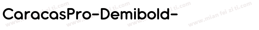 CaracasPro-Demibold字体转换