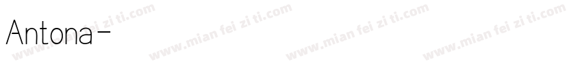 Antona字体转换