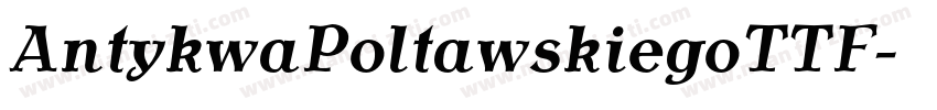 AntykwaPoltawskiegoTTF字体转换