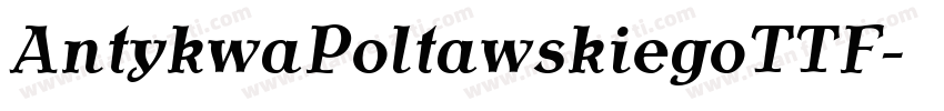 AntykwaPoltawskiegoTTF字体转换