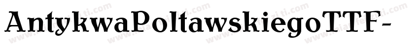 AntykwaPoltawskiegoTTF字体转换