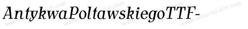 AntykwaPoltawskiegoTTF字体转换