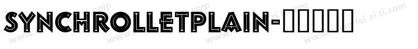 synchrolLetPlain字体转换
