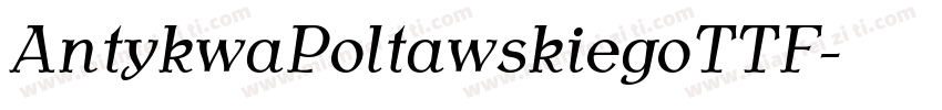 AntykwaPoltawskiegoTTF字体转换