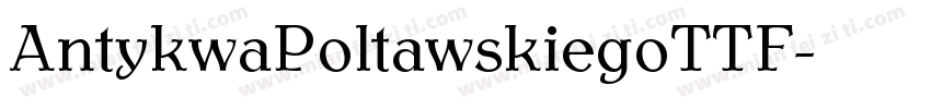 AntykwaPoltawskiegoTTF字体转换