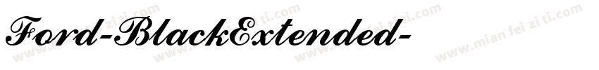 Ford-BlackExtended字体转换