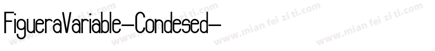 FigueraVariable-Condesed字体转换