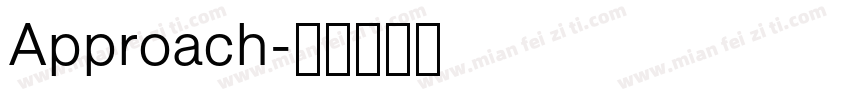 Approach字体转换