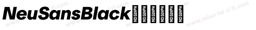 NeuSansBlack字体转换