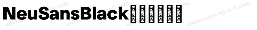 NeuSansBlack字体转换