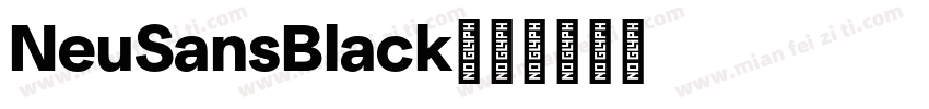 NeuSansBlack字体转换