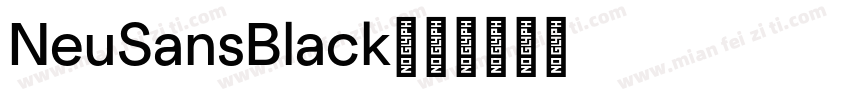 NeuSansBlack字体转换