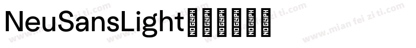 NeuSansLight字体转换