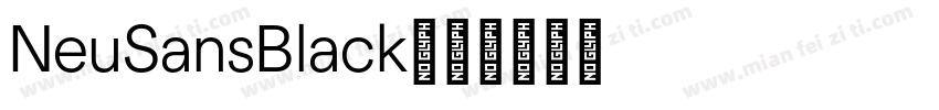 NeuSansBlack字体转换