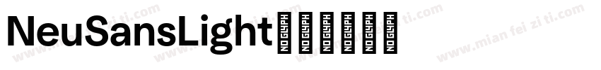 NeuSansLight字体转换