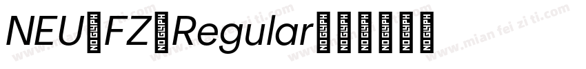 NEU—FZ—Regular字体转换