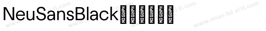 NeuSansBlack字体转换