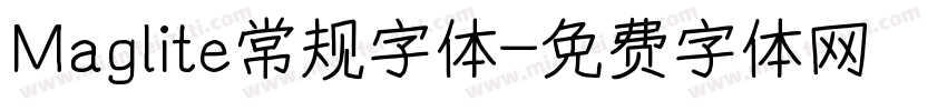 Maglite常规字体字体转换