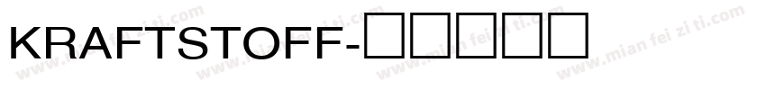 KRAFTSTOFF字体转换