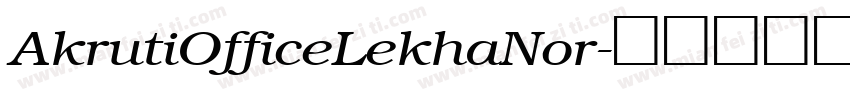 AkrutiOfficeLekhaNor字体转换