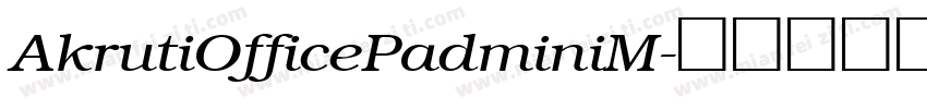 AkrutiOfficePadminiM字体转换