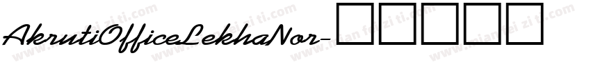 AkrutiOfficeLekhaNor字体转换