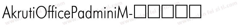 AkrutiOfficePadminiM字体转换