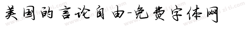 美国的言论自由字体转换