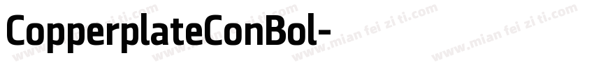 CopperplateConBol字体转换