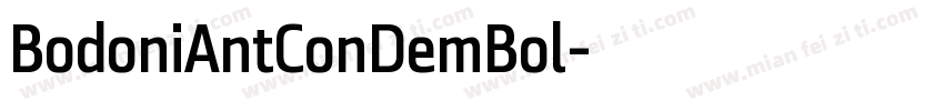 BodoniAntConDemBol字体转换