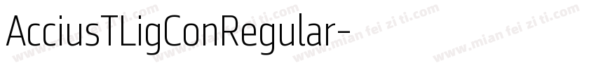 AcciusTLigConRegular字体转换