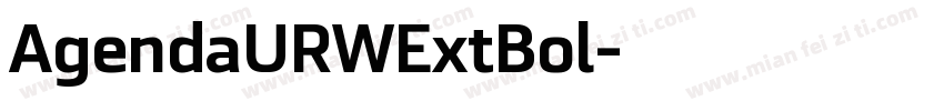 AgendaURWExtBol字体转换