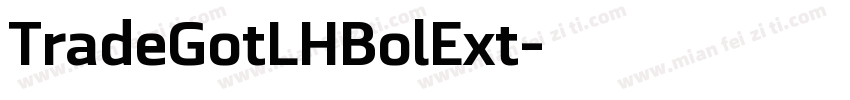 TradeGotLHBolExt字体转换