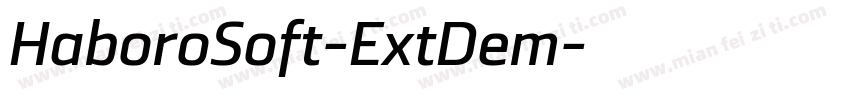 HaboroSoft-ExtDem字体转换