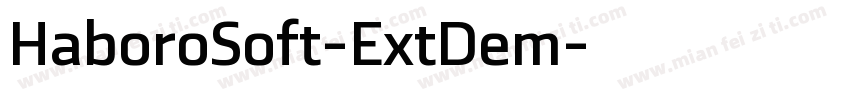HaboroSoft-ExtDem字体转换
