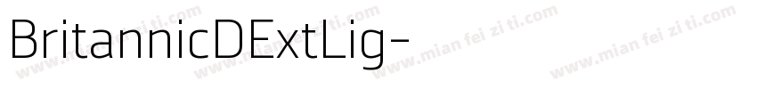 BritannicDExtLig字体转换