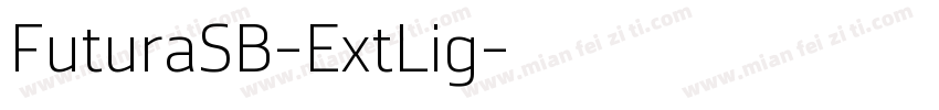 FuturaSB-ExtLig字体转换