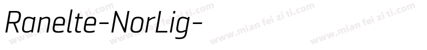 Ranelte-NorLig字体转换