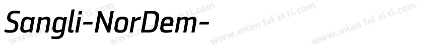 Sangli-NorDem字体转换