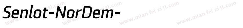 Senlot-NorDem字体转换
